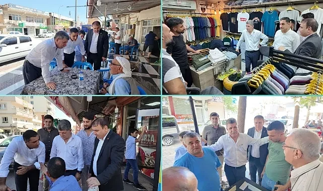 CHP Heyeti Hilvan Çarşı Esnafını Ziyaret Etti