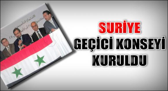 Suriye Geçici Milli Konseyi kuruldu