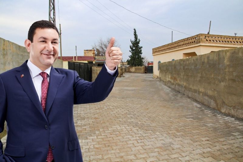 Harran`da 6 Kırsal Mahallede Kilitli Parke Döşendi