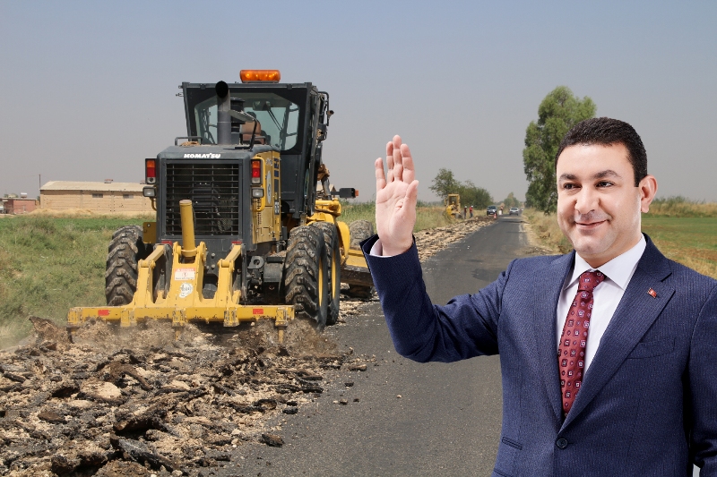 Meydankapı Harran Yolunda Asfaltlama Çalışması Başladı