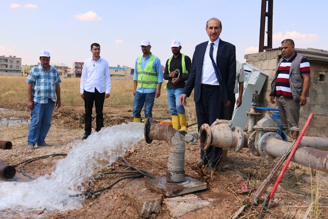 AKÇAKALE BELEDİYESİ ATIL ÜÇ SU KUYUSUNU HALKIN HİZMETİNE SUNDU