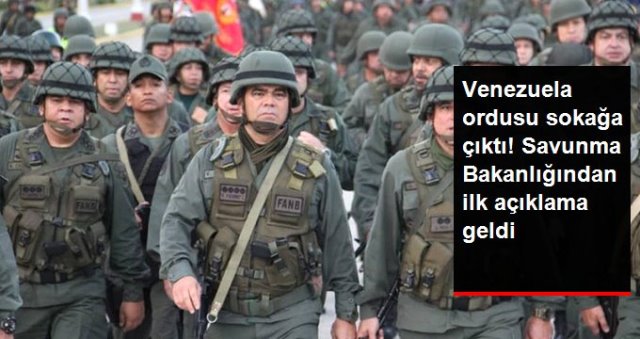 Venezuela`da Ordu Sokağa Çıktı
